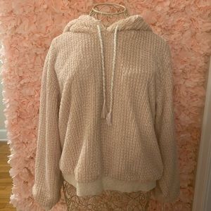 Luxe Anthropologie Blush/Beige Hoodie